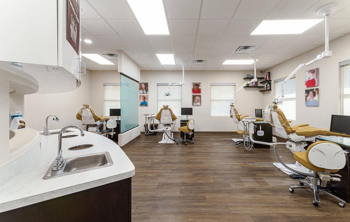 A treatment bay at NRH Orthodontics in North Richland Hills, TX