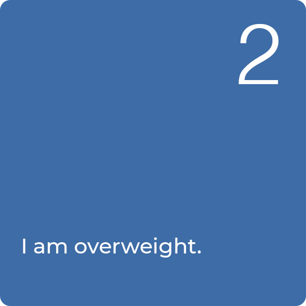 Q2: I am overweight.